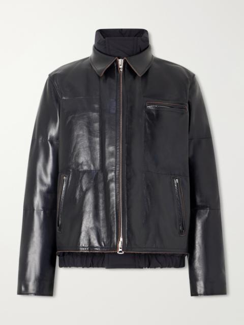 sacai Leather Down Jacket