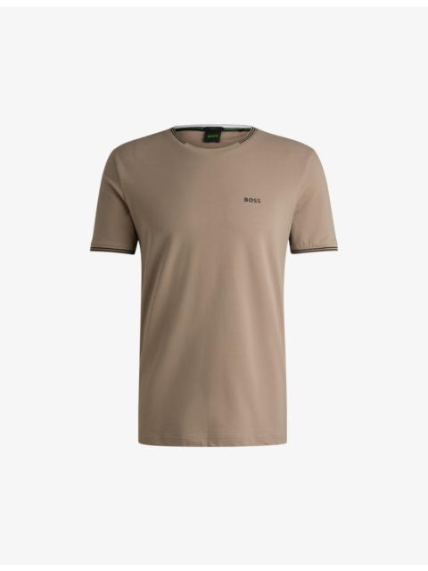 BOSS Logo-print short-sleeve cotton T-shirt