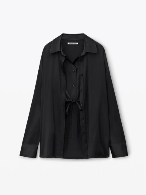 Alexander Wang double layered top in silk