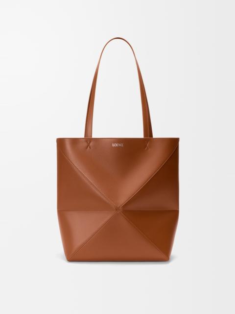 Loewe Medium Puzzle Fold tote in shiny calfskin