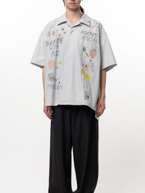 Maison MIHARAYASUHIRO Hand Drawing Print Shirt