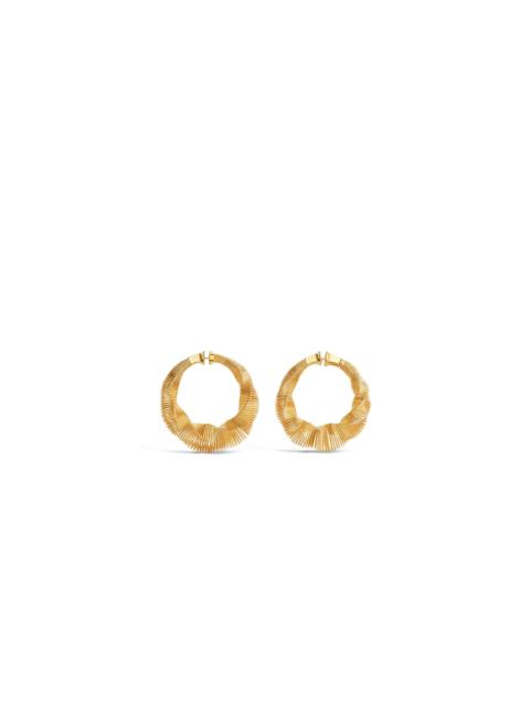 Alaïa SQUARE SPIRAL SMALL HOOPS