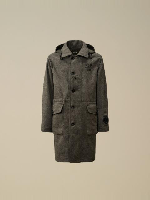 Shetland Twill Hooded Car Coat