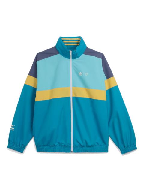 adidas x Human Made Windbreaker Jacket 'Aqua' HA9997