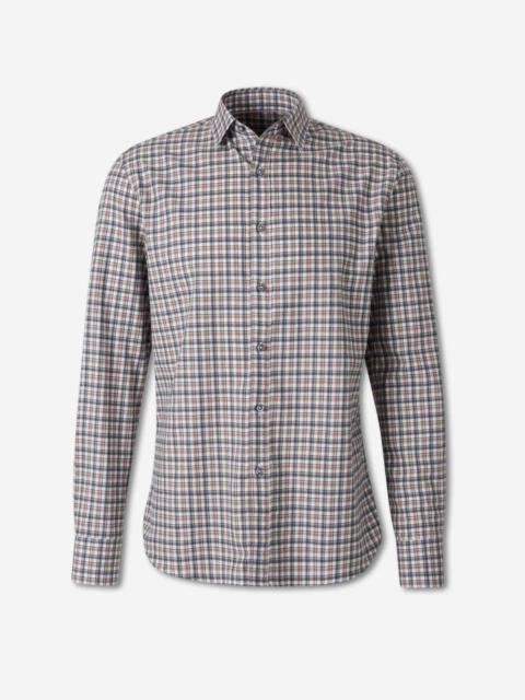 Canali COTTON PLAID SHIRT