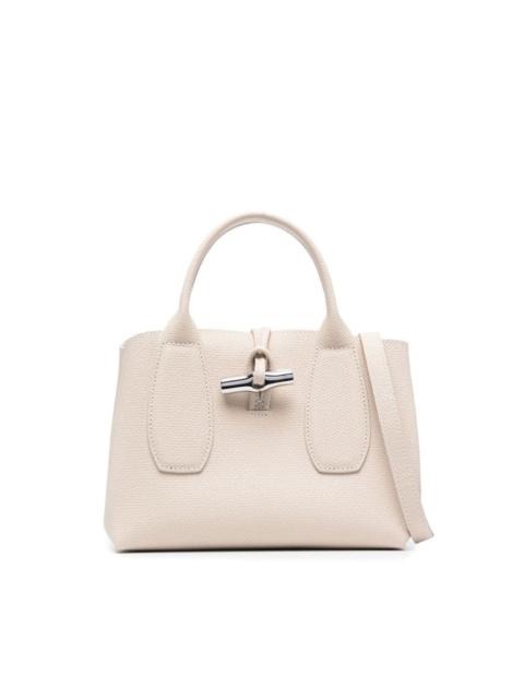 Longchamp small Roseau leather tote bag
