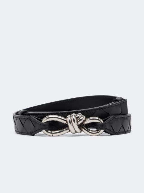 Bottega Veneta Andiamo Intrecciato leather belt