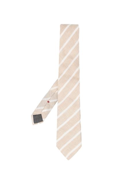 Brunello Cucinelli striped-print pointed tie