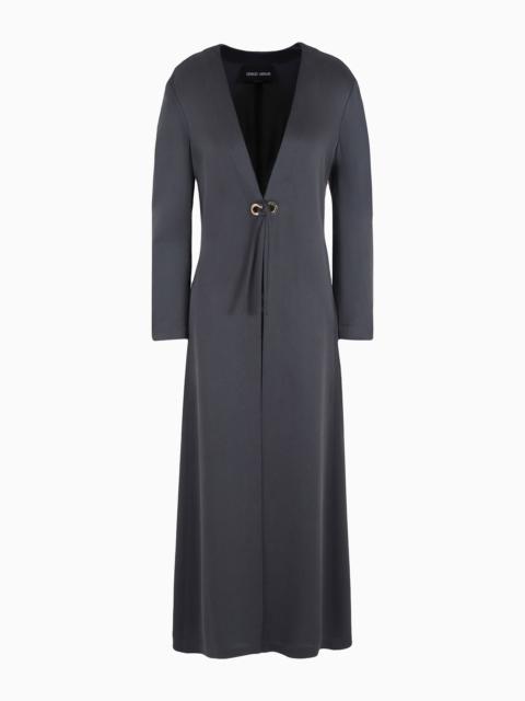GIORGIO ARMANI Silk crêpe duster coat