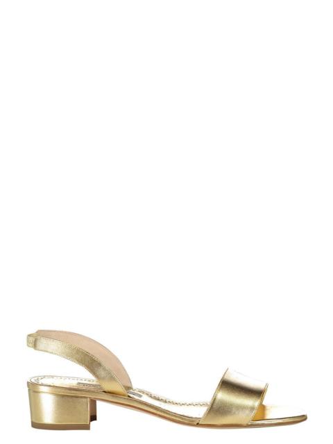 Manolo Blahnik Patopia Slingback Sandal - Gold