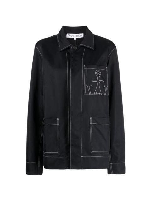 JW Anderson logo-embroidered chore jacket