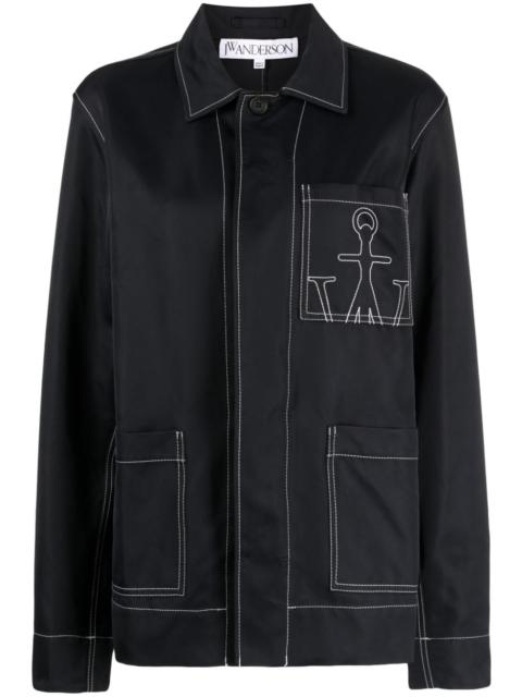 JW Anderson logo-embroidered chore jacket