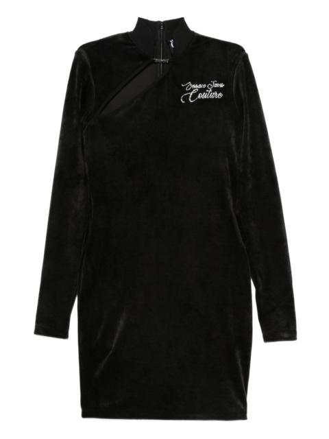VERSACE JEANS COUTURE cut-out long-sleeve mini dress