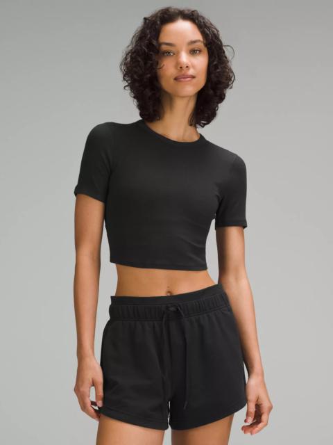 lululemon Hold Tight Straight Hem Cropped T-Shirt