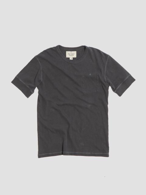 Nigel Cabourn CC22 Henley Neck Shirt in Charcoal Grey | REVERSIBLE
