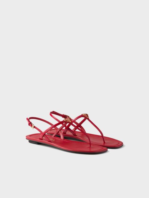 Prada Patent leather thong sandals