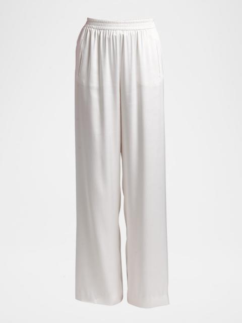 GIORGIO ARMANI Silk Relaxed-Leg Trousers