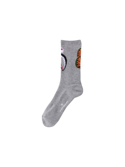 A BATHING APE® BAPE Shark Socks 'Grey'