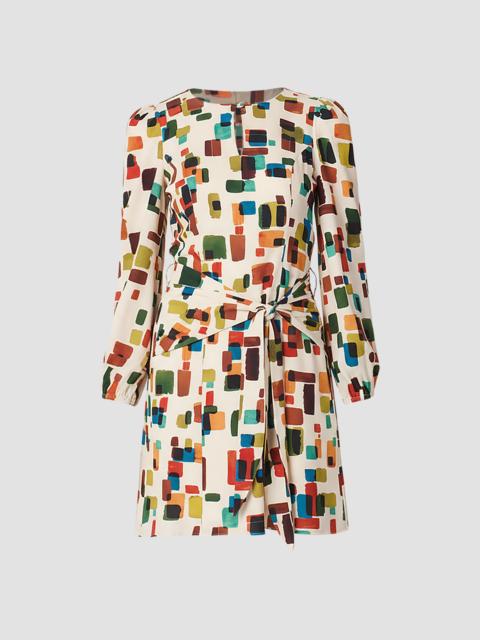 Shoshanna Women's Dani Printed A-Line Mini Dress - Ivory Multi