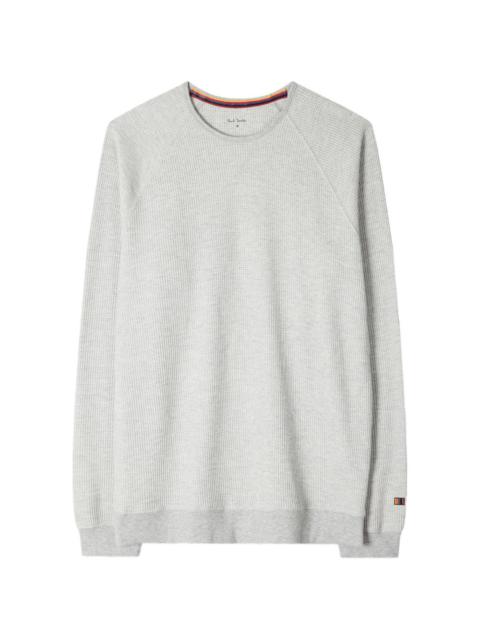 Paul Smith waffle-knit raglan-sleeve sweatshirt