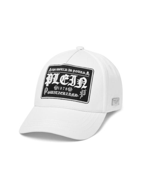 logo-embroidered baseball cap