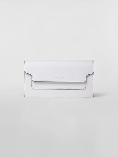 Marni MONO-COLOURED SAFFIANO LEATHER CONTINENTAL WALLET