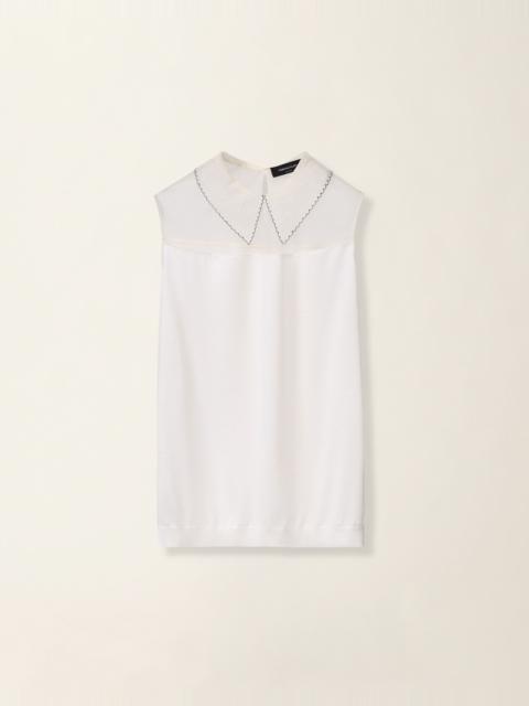 FABIANA FILIPPI Sleeveless cashmere and silk sweater