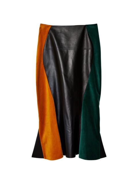 x Erykah Badu colour-block midi skirt