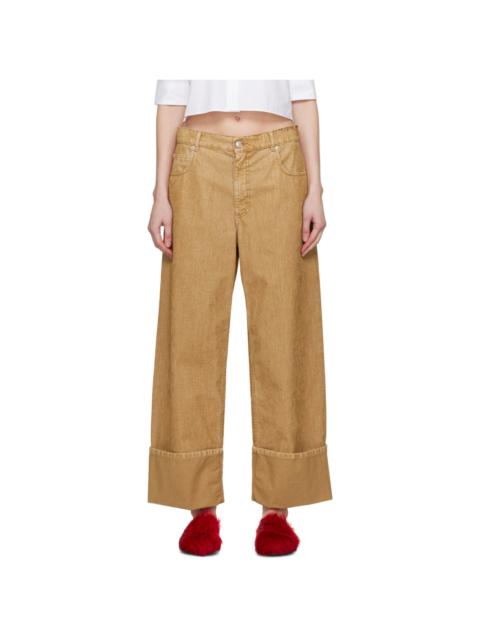 Marni high-waist 넓은 다리 바지