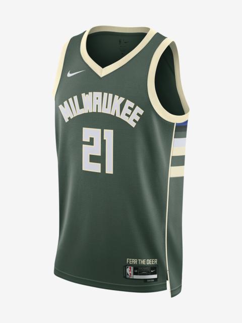 Milwaukee Bucks Icon Edition 2022/23 Nike Men's Dri-FIT NBA Swingman Jersey