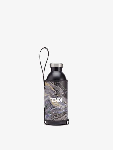 FENDI Flask with gray leather cover