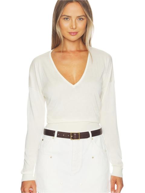 RENGGLI Silk Cashmere V Neck Sweater