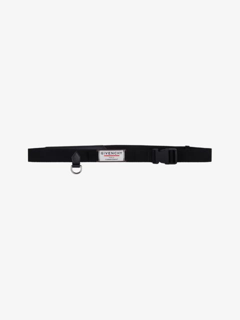 Givenchy GIVENCHY LABEL belt in nylon