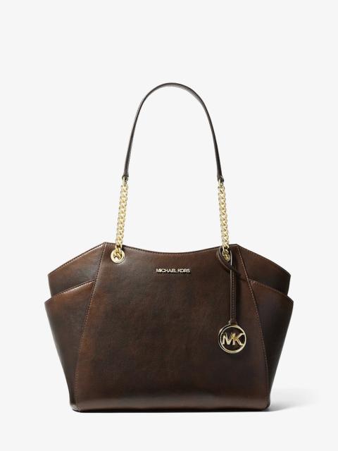 MICHAEL KORS Jet Set Travel Large Burnished Tote Bag