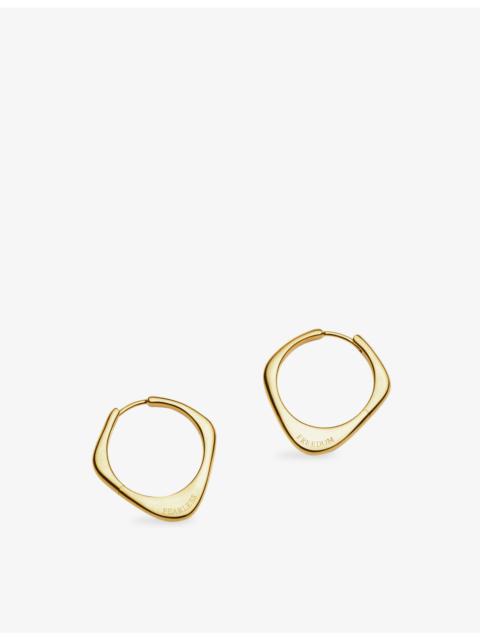 MISSOMA Harris Reed Fearless Medium 18ct Yellow-Gold Plated Brass Hoop Earrings