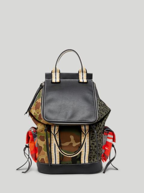 Palm Angels MIXED FABRIC BACKPACK