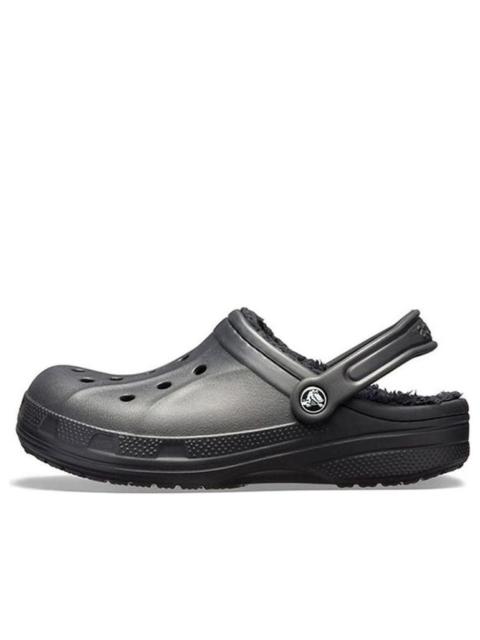 crocs Crocs Classic Clog Crocs Stay Warm Wear-Resistant Sports Unisex Black Sandals 16244-060