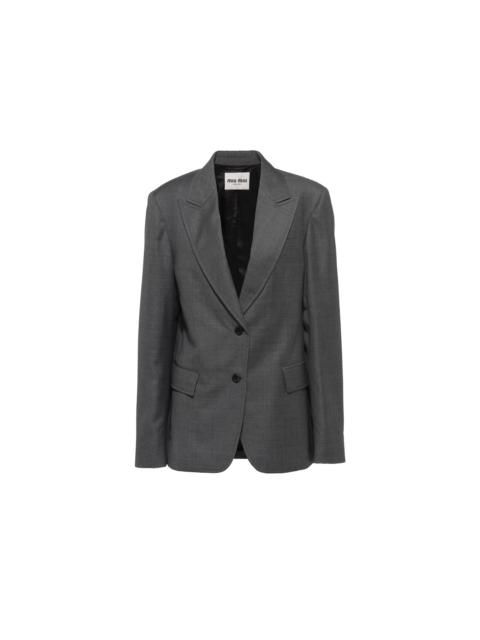 Grisaille single-breasted jacket