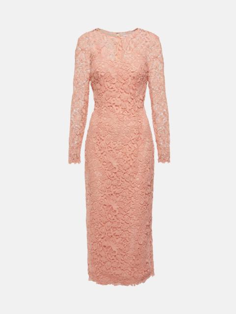 CAROLINA HERRERA Lace midi dress