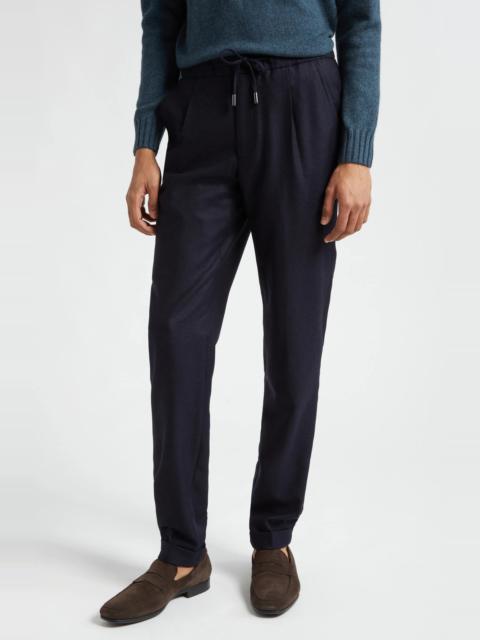 THOM SWEENEY Casual Wool & Cashmere Twill Pants