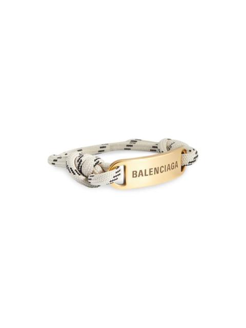 BALENCIAGA Plate Bracelet in Beige