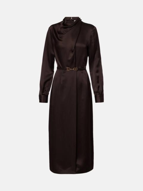 GABRIELA HEARST Josef belted silk midi dress