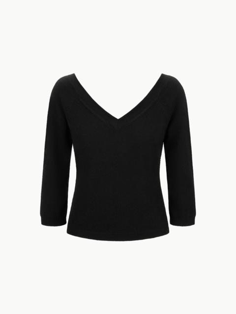 STAUD MICK CASHMERE SWEATER BLACK