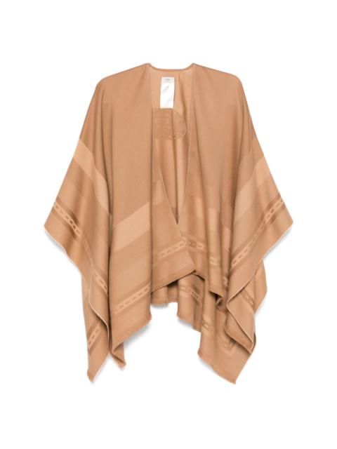 FENDI jacquard poncho