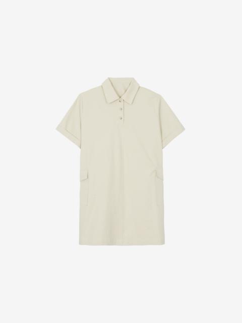 The Frankie Shop Tilba Polo Mini Dress - Beige