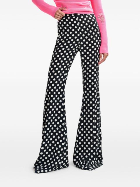 ESSENTIEL ANTWERP polka-dot flared trousers