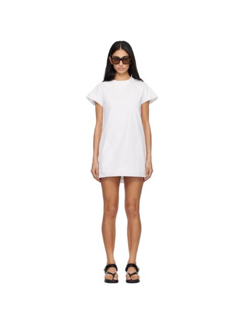 sacai Off-White Poplin Minidress