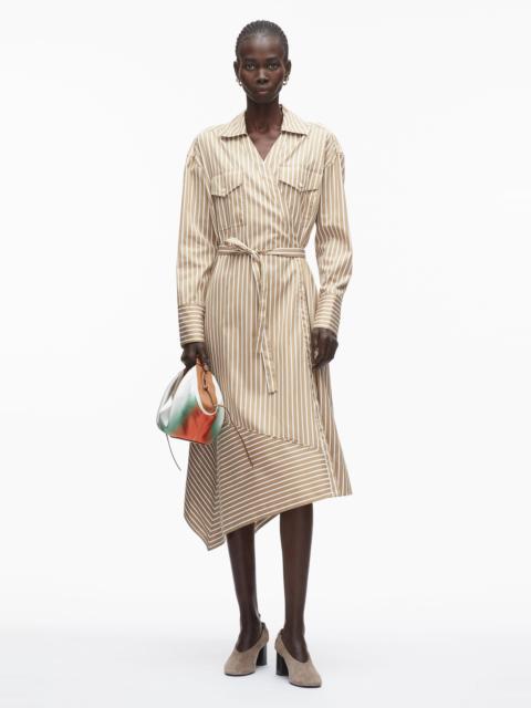 3.1 Phillip Lim Stripe Poplin Wrap Shirt Dress