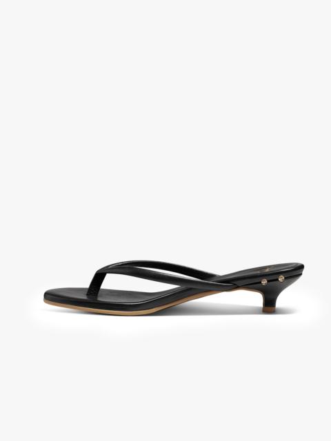 beek Corella Leather Kitten Heel Thong Sandal