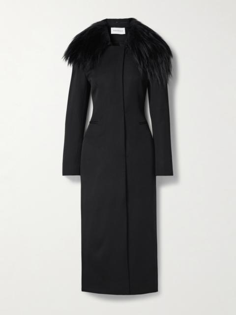 16ARLINGTON Alotta Shearling-trimmed Wool-twill Coat